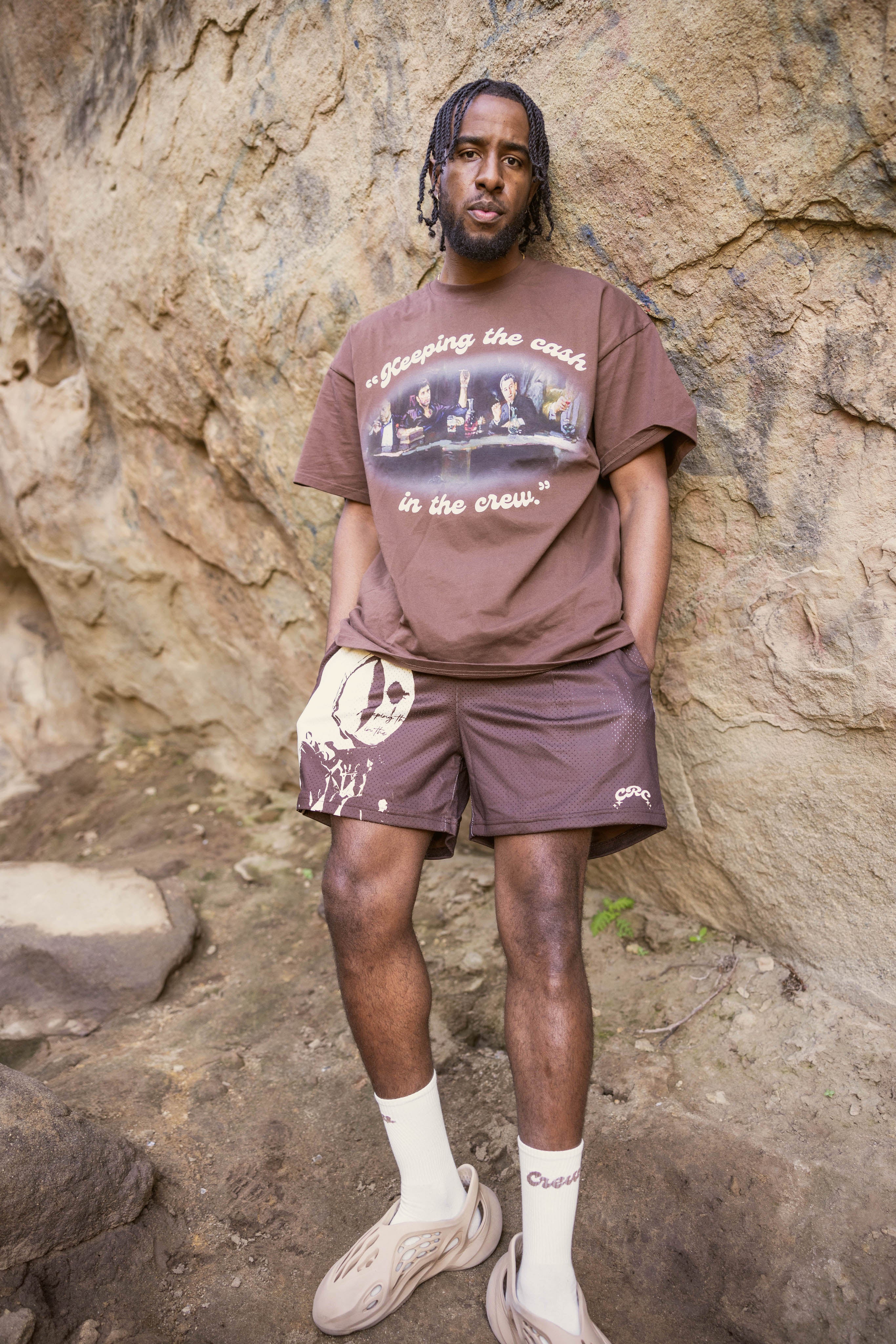 Keep The Cash Tee Brown