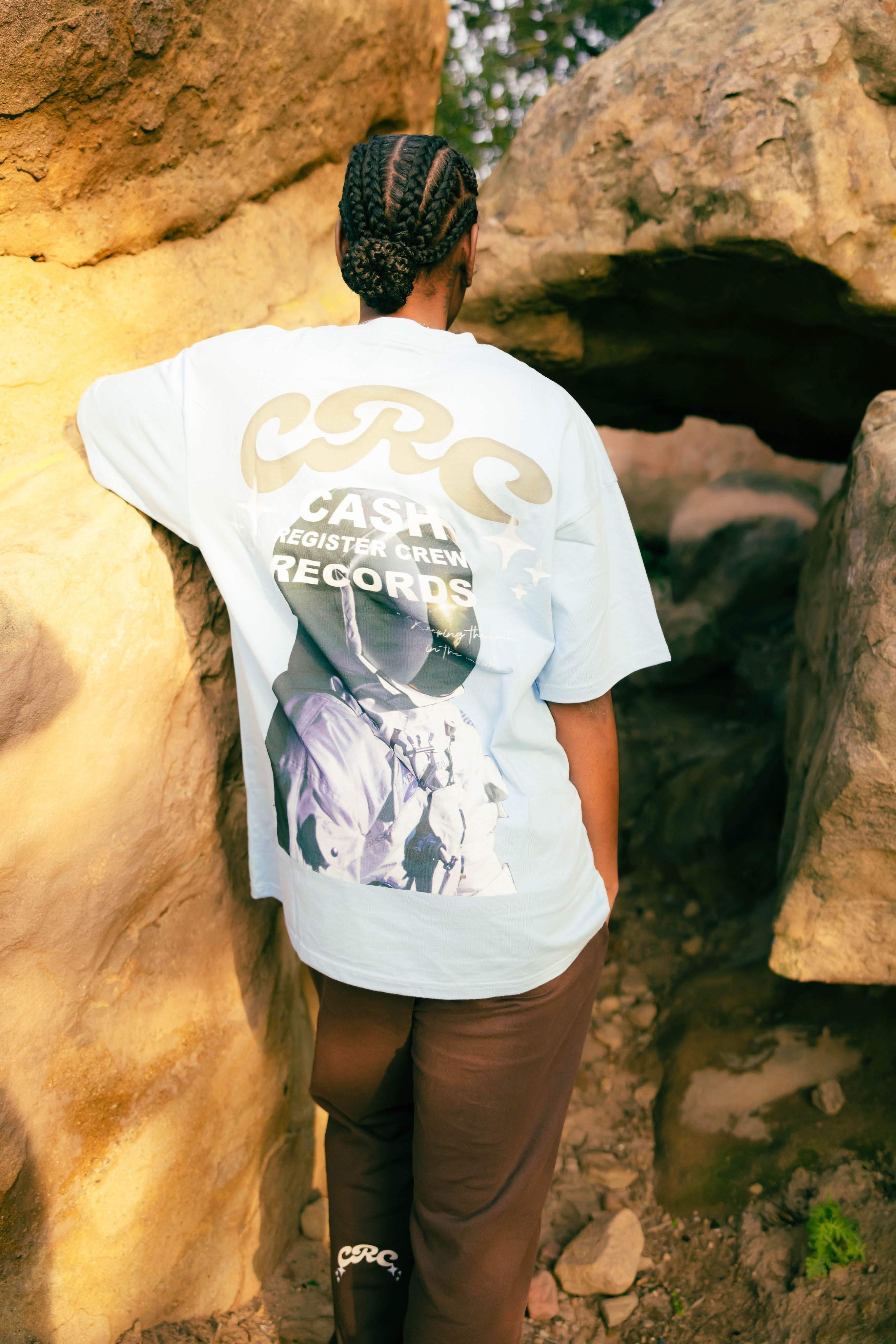 Crew on The Moon Tee Blue