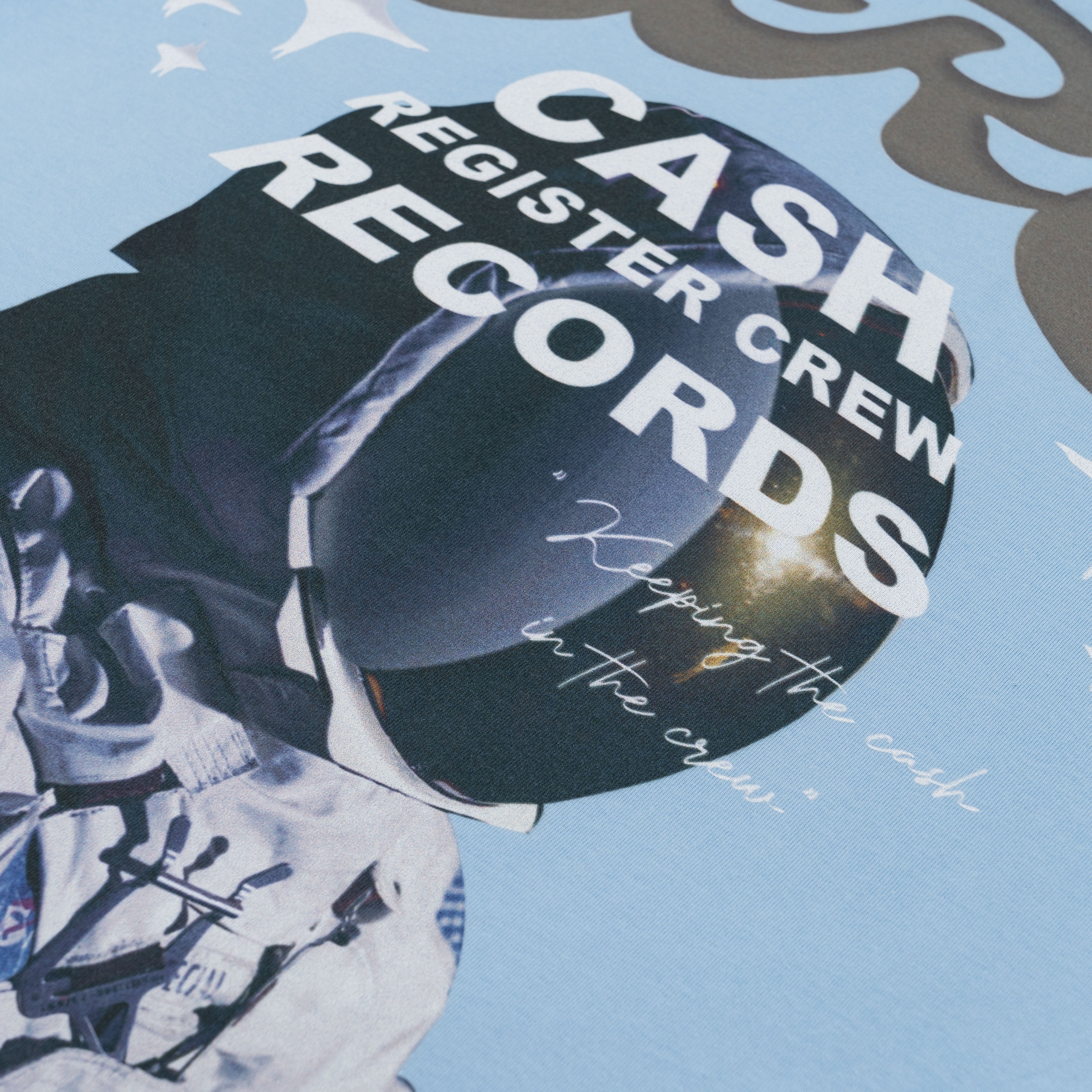 Crew on The Moon Tee Blue