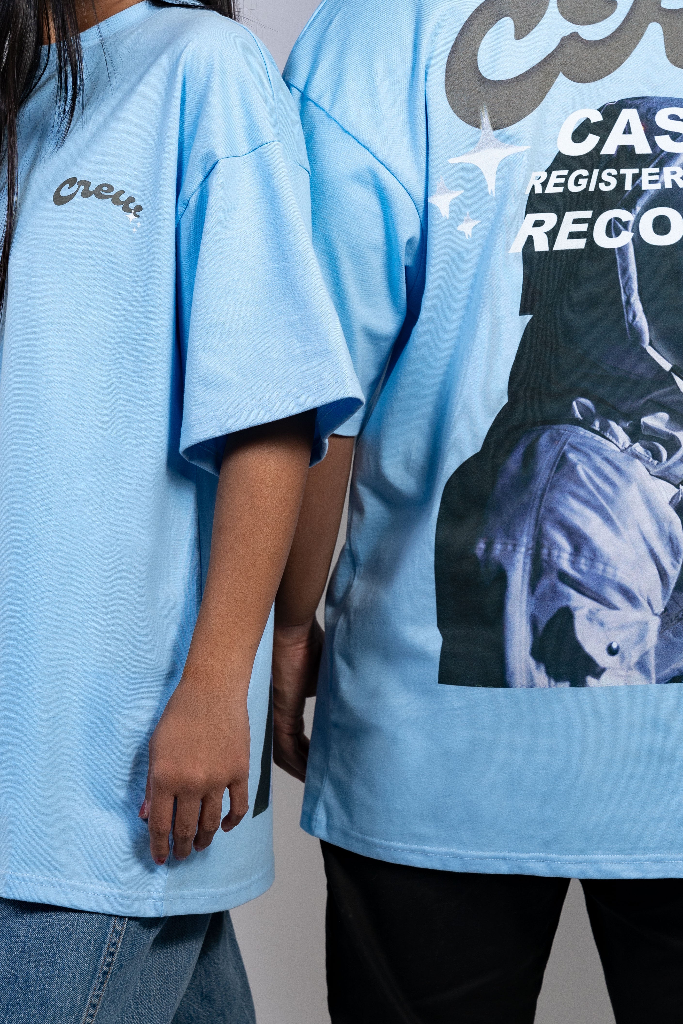 Crew on The Moon Tee Blue