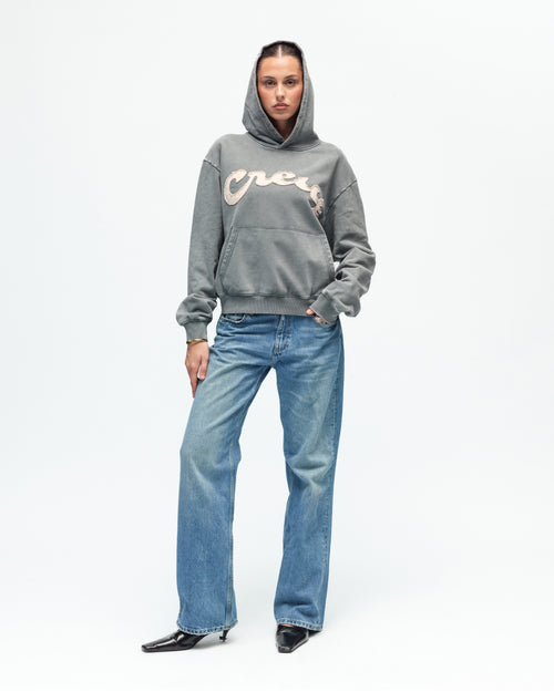 True Washed Crew Hoodie  - GREY