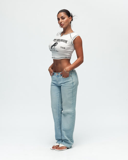 Crew Religion Ribbed Notched Baby Tee
