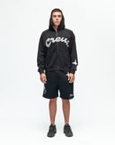 HOME & AWAY ZIP HOODIE - BLACK