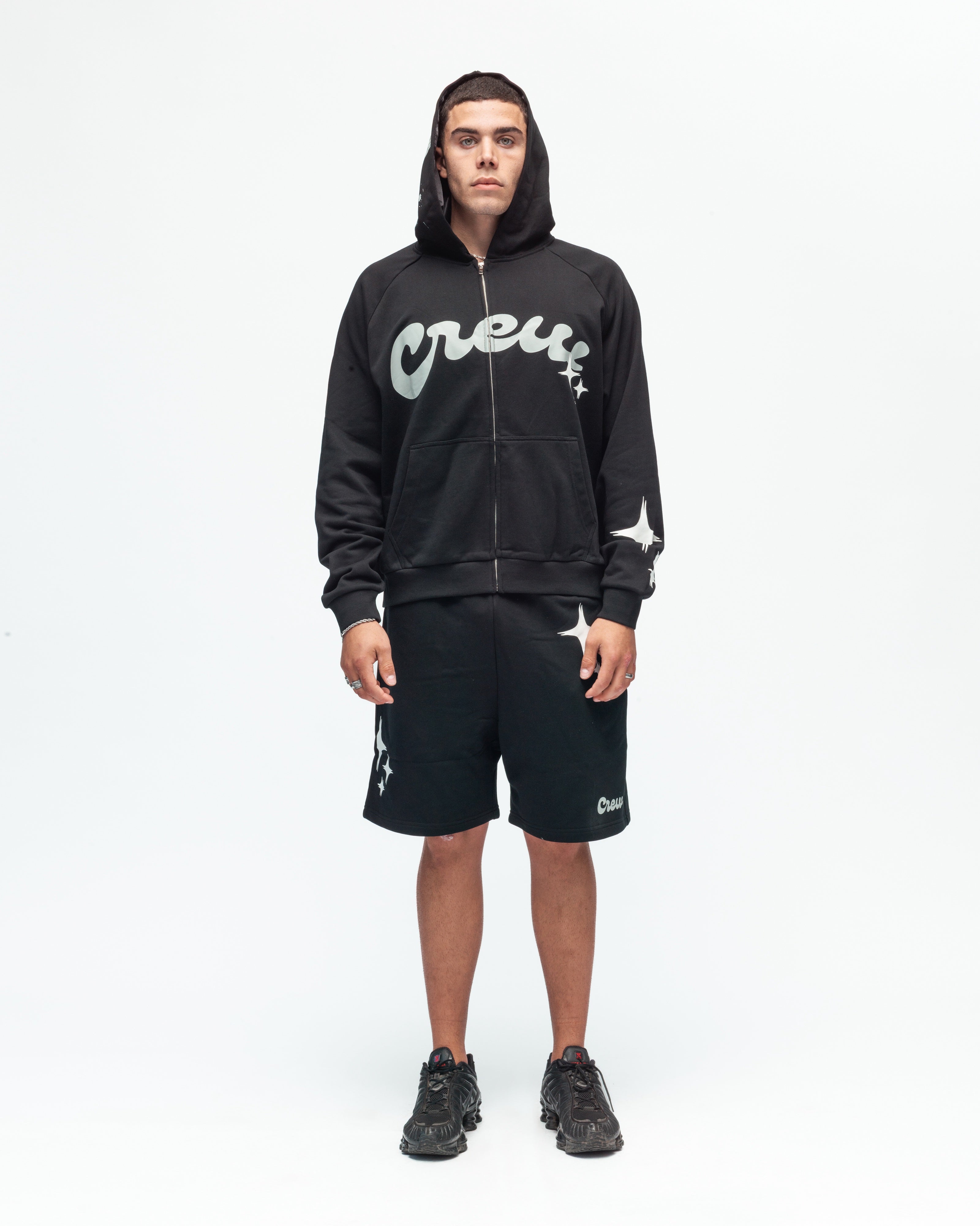 HOME & AWAY ZIP HOODIE - BLACK