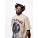 Crew On The Moon Tee Creme