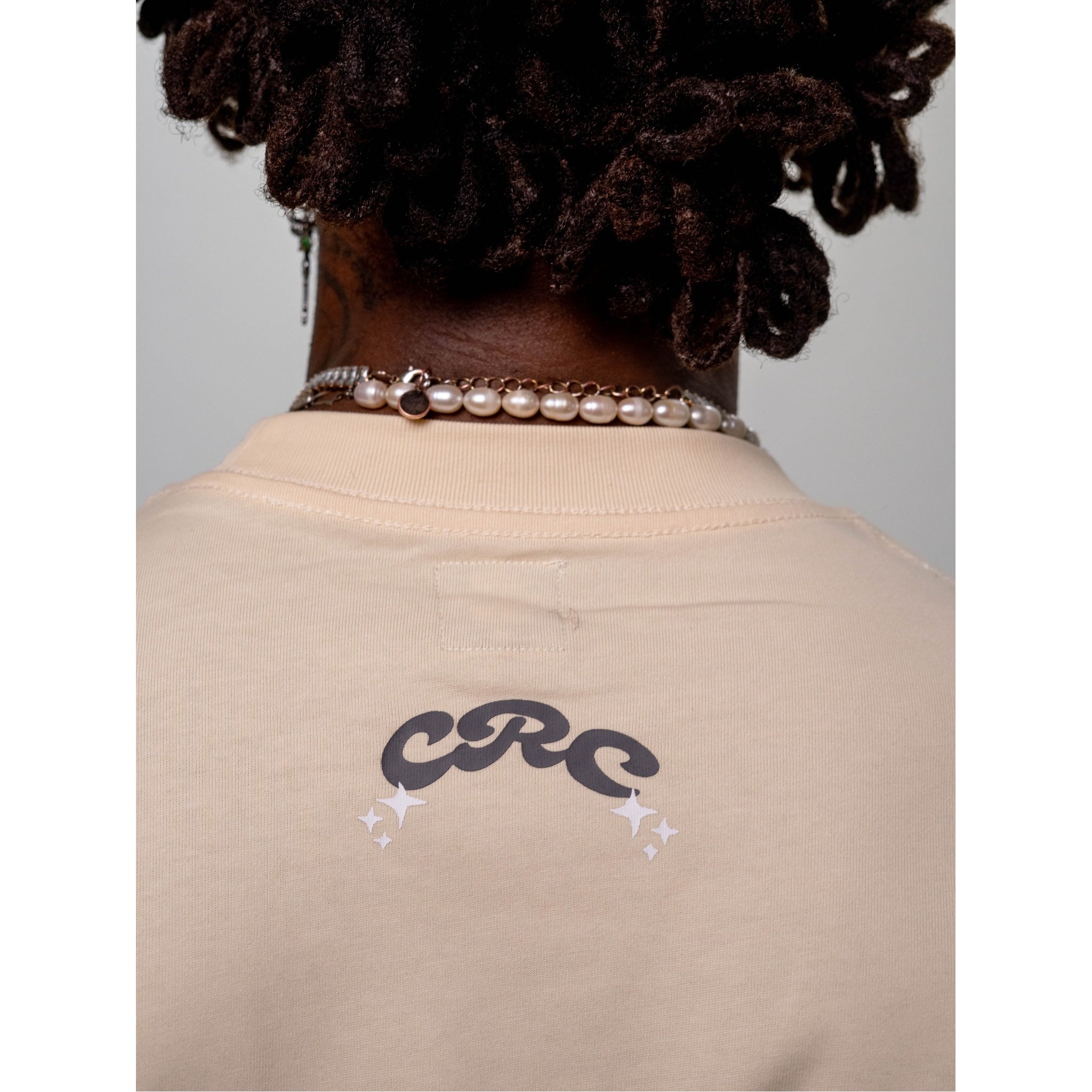 Crew On The Moon Tee Creme