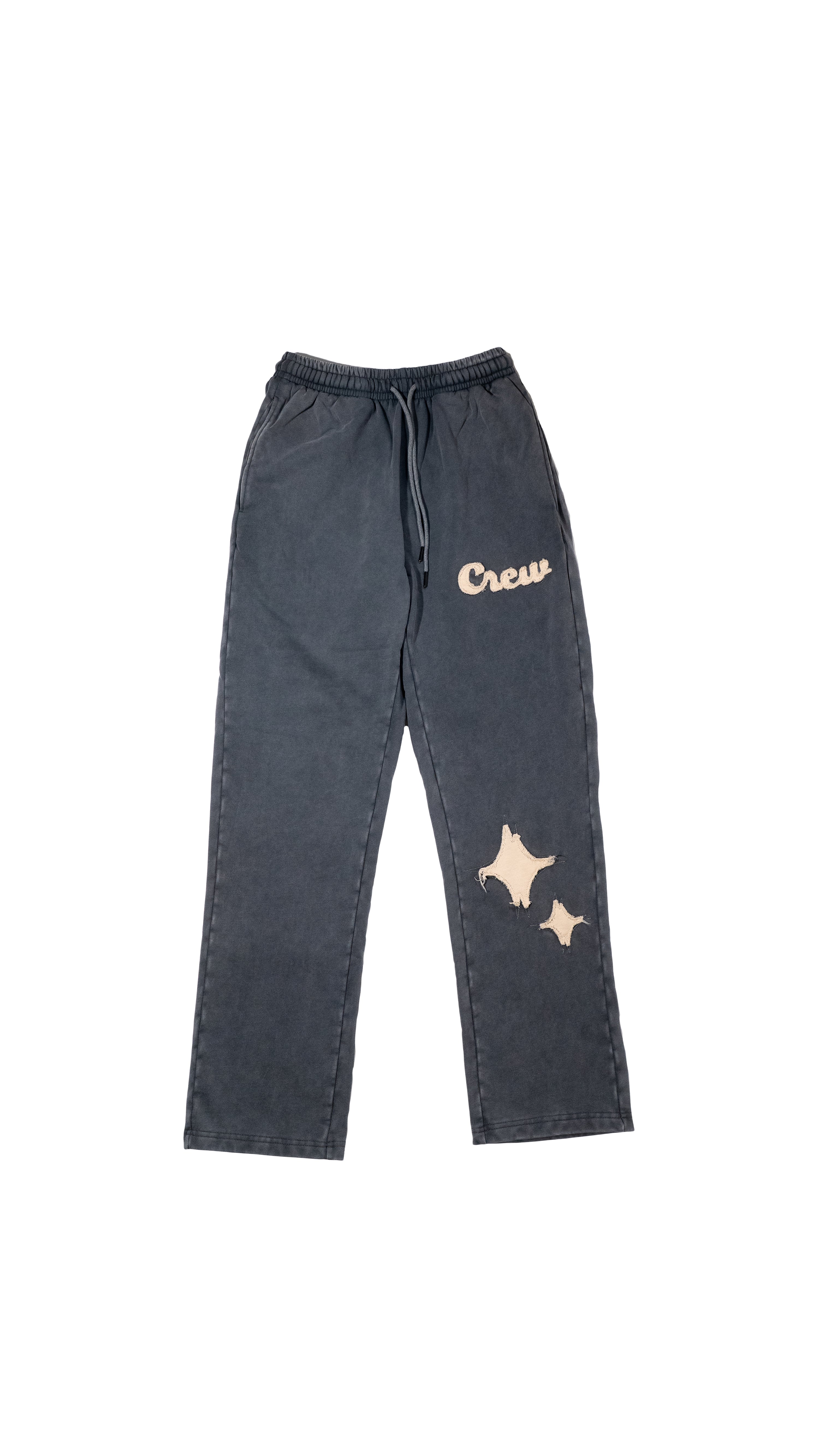 True Washed Crew Pants  - Grey