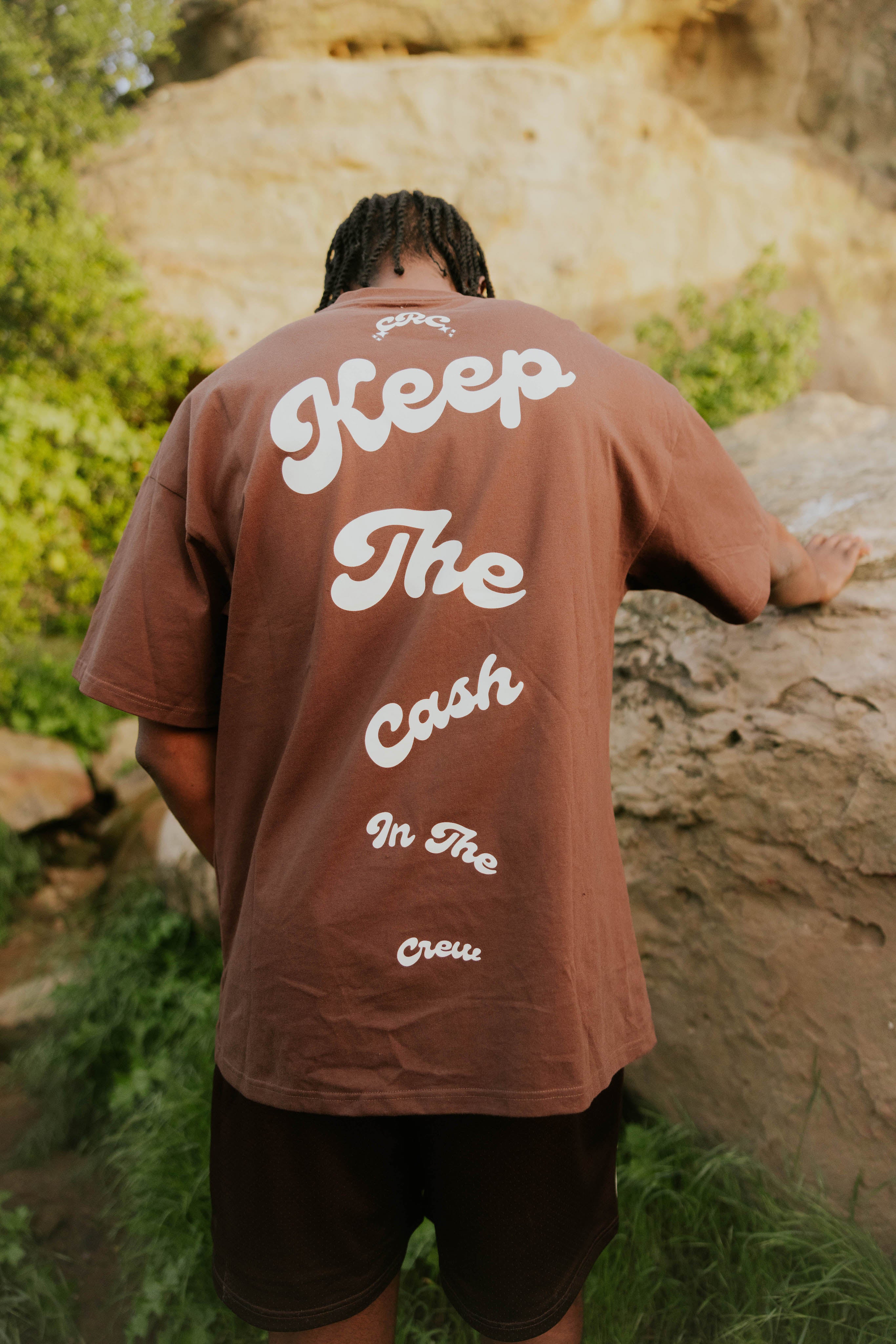 Keep The Cash Tee Brown