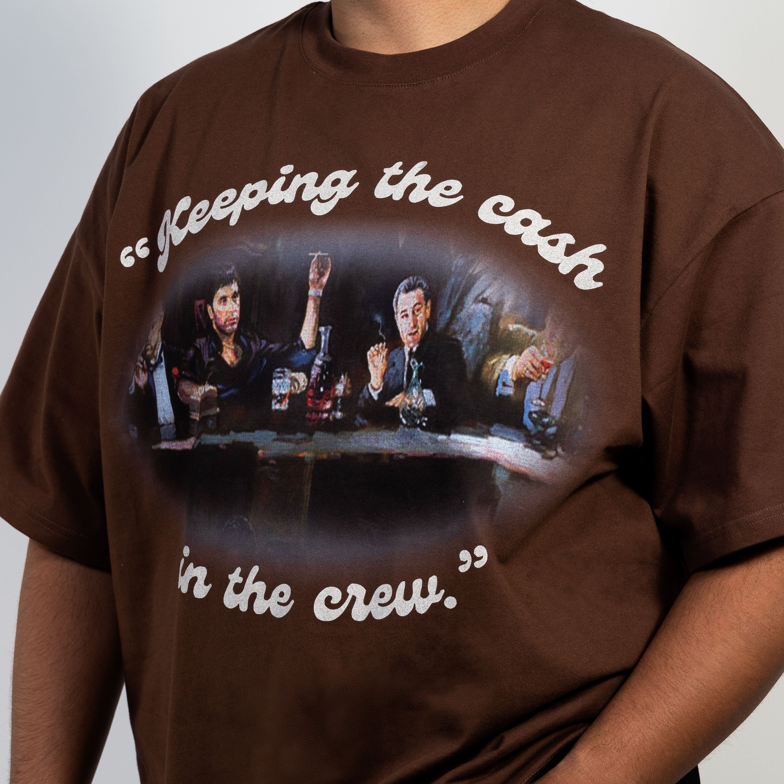 Keep The Cash Tee Brown