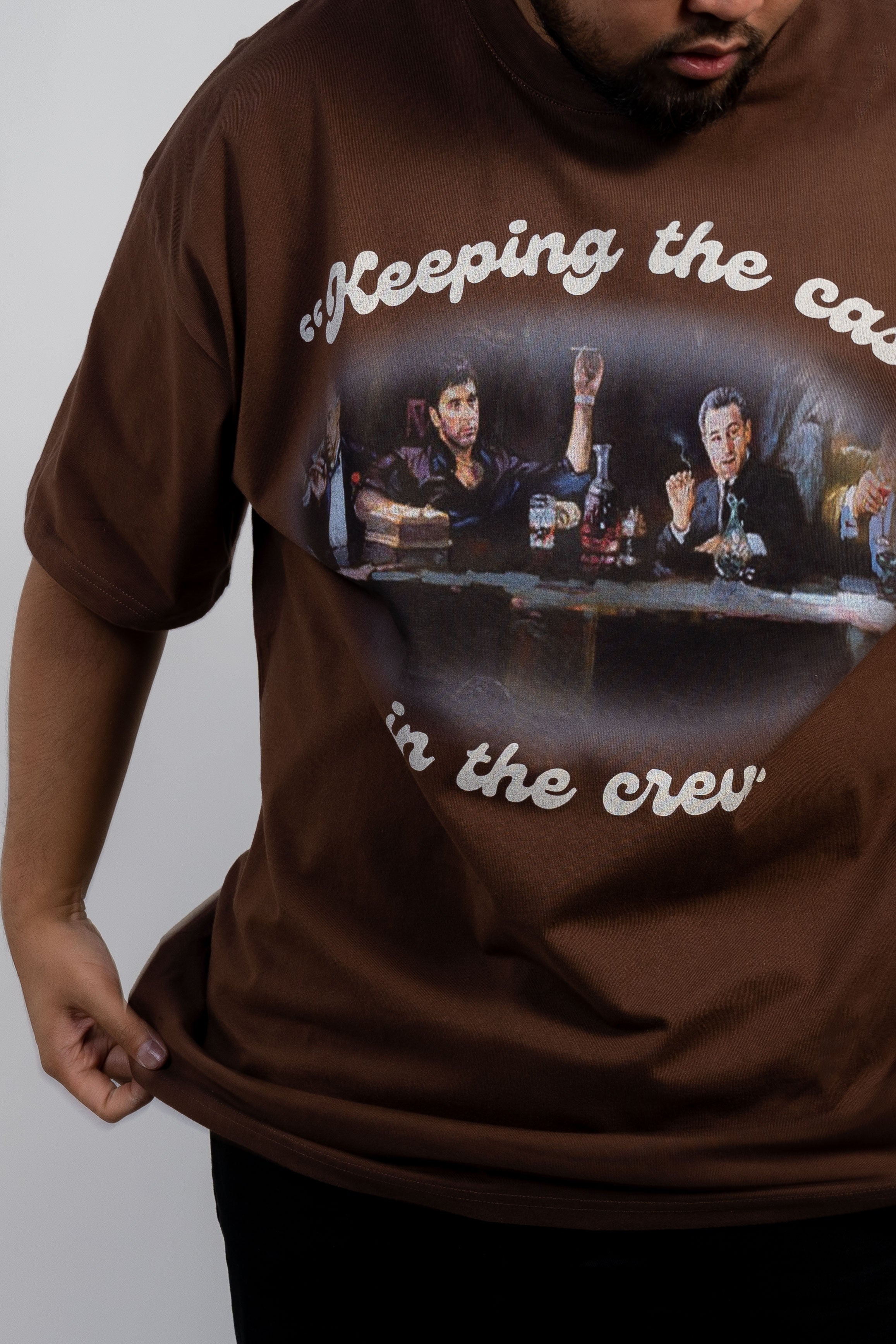 Keep The Cash Tee Brown