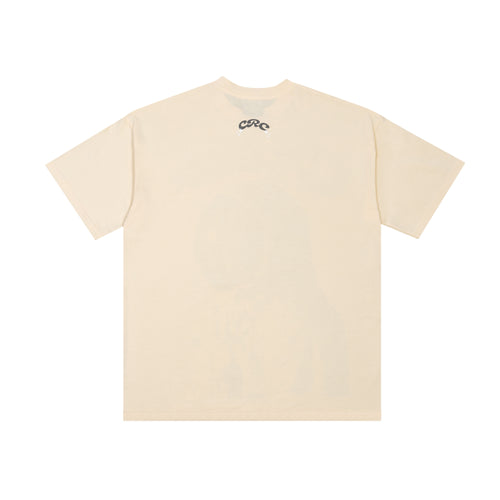 Crew On The Moon Tee Creme